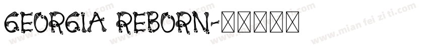 Georgia ReBORN字体转换